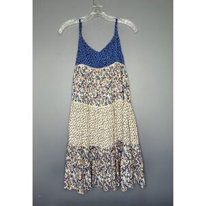 ZARA Midi Dress Girls 11-12 Y Patchwork Floral Tiered Boho Cottagecore Sundress